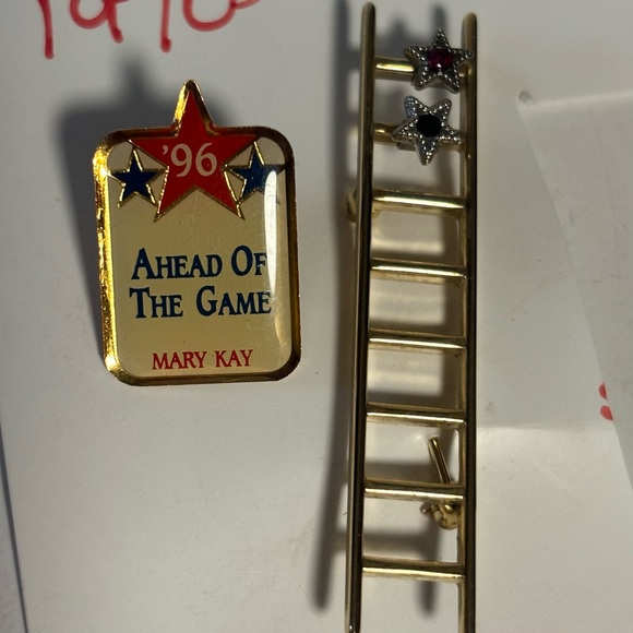 Vintage Mary Kay Reach for the Stars Pin 70’s & 96 scarf or tie pin EUC - Picture 10 of 11